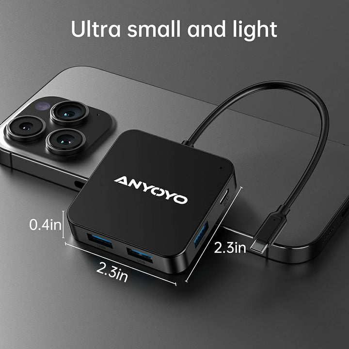 Anyoyo 6-in-1 USB C/A 3.0 Hub Docking Station