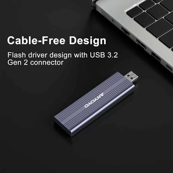 Anyoyo NVMe/SATA M.2 to USB 3.1 Gen 2 SSD Enclosure