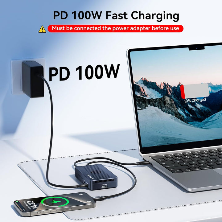 ANYOYO 40Gbps Dual-bay M.2 NVMe SSD Enclosure