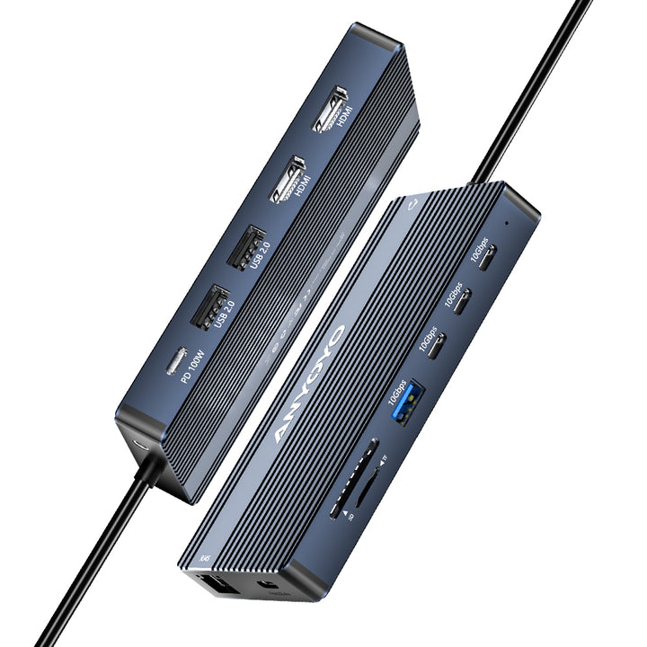 Anyoyo 14-in-1 USB C Docking Station with 1G Ethernet