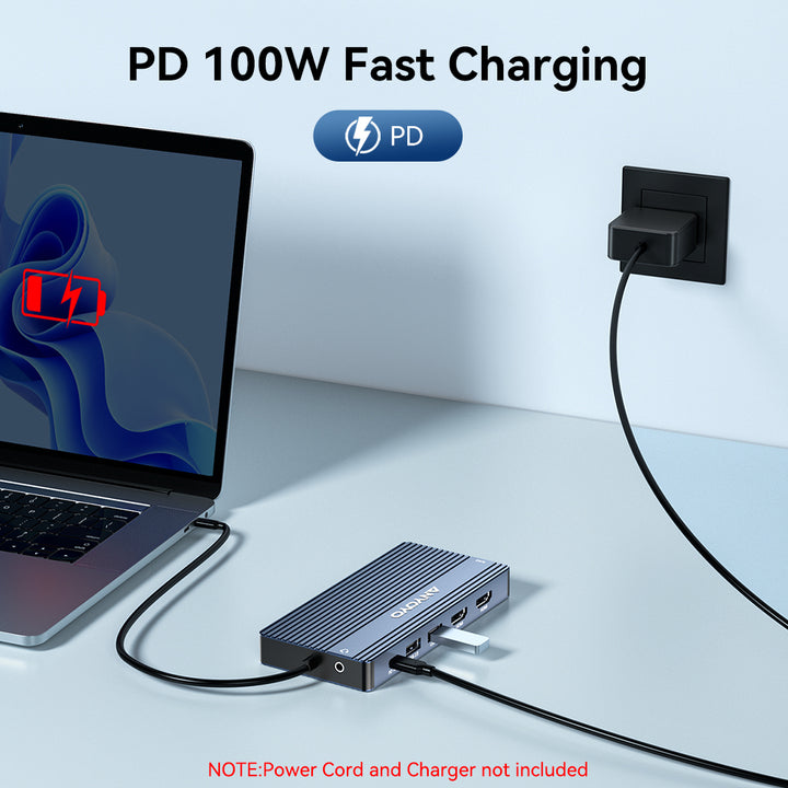 Anyoyo 14-in-1 USB C Docking Station with 1G Ethernet