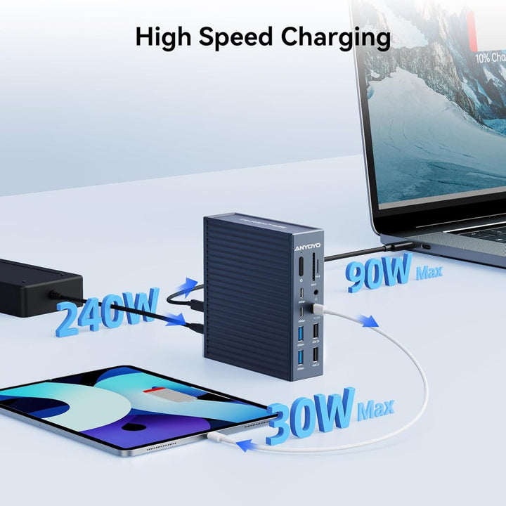 Anyoyo 21 Ports Thunderbolt 4 Dock