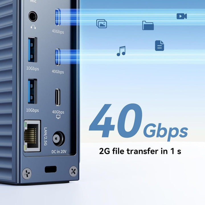 Anyoyo 21 Ports Thunderbolt 4 Dock