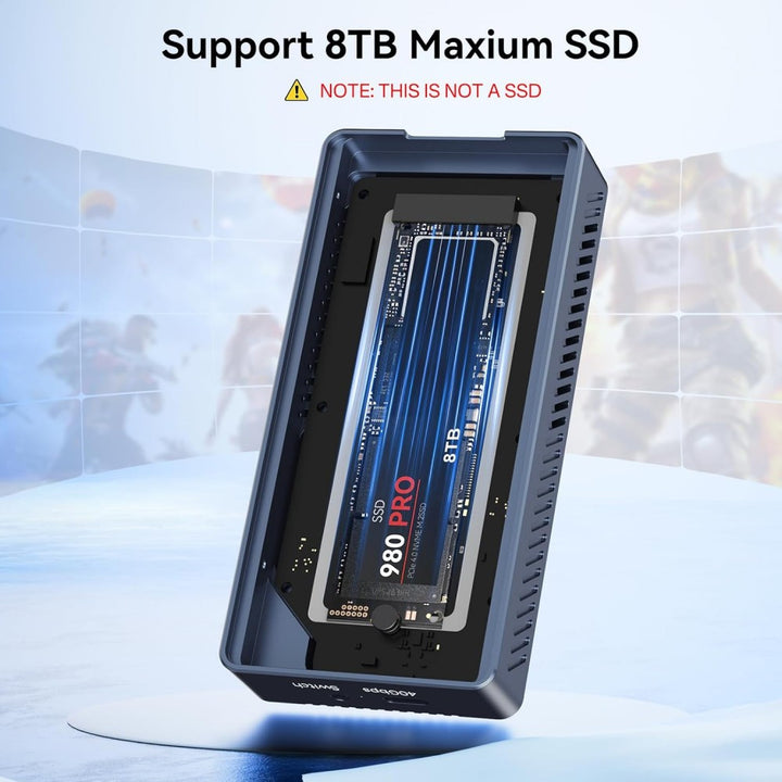 Anyoyo 40Gbps M.2 NVME SSD Enclosure with Cooling Fan