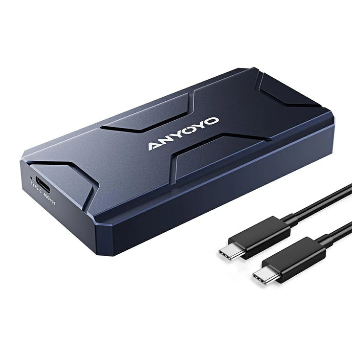 Anyoyo 40Gbps M.2 NVMe to USB C Aluminum Shell SSD Enclosure