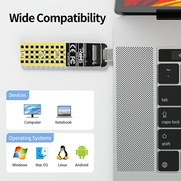 Anyoyo NVMe PCI-E M.2 to USB 3.1 Gen 2 Adapter