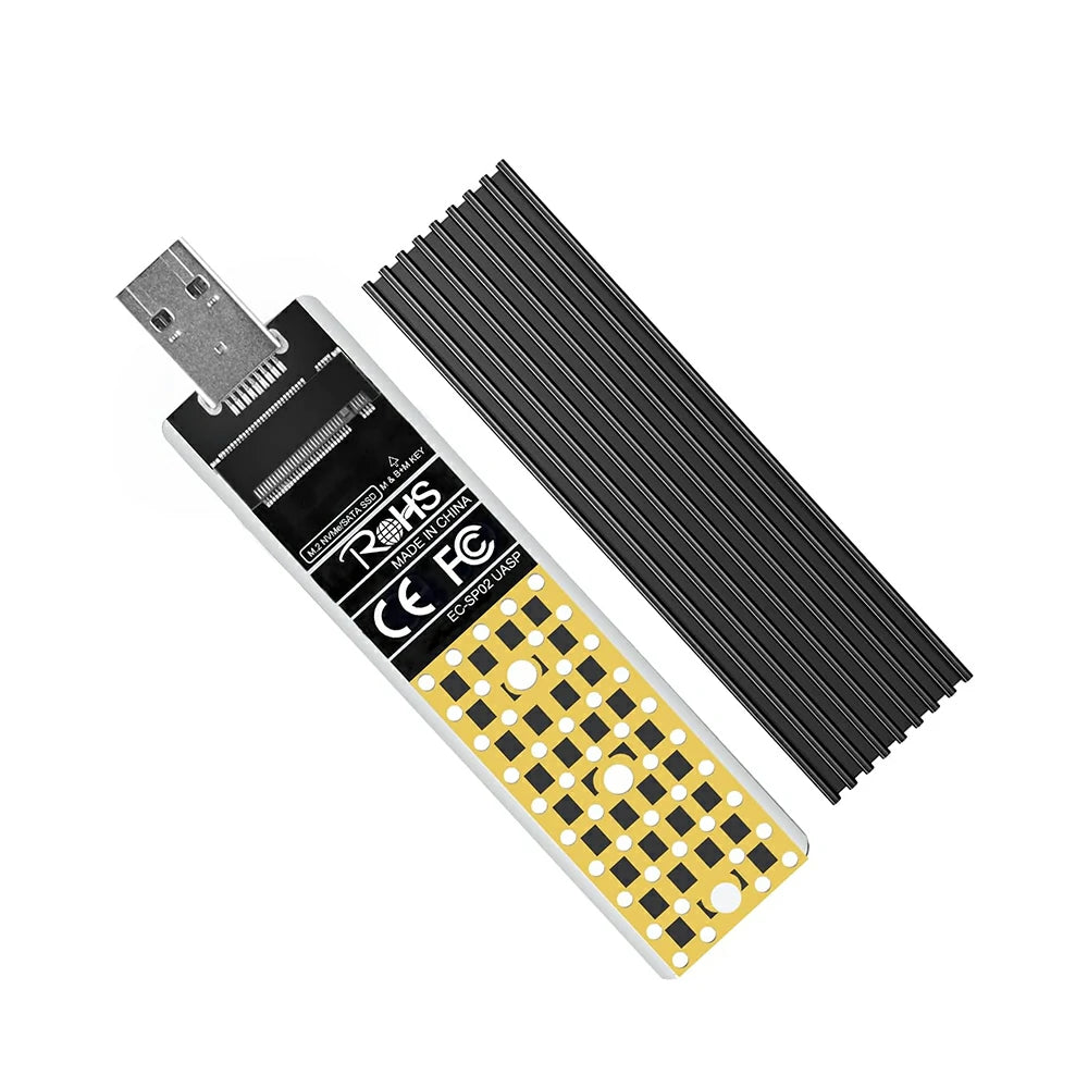 Chenyang Adaptateur M.2 Vers USB 3.1 NVMe SATA - RTL9210B 2230/2242 - Boîtier Inclus