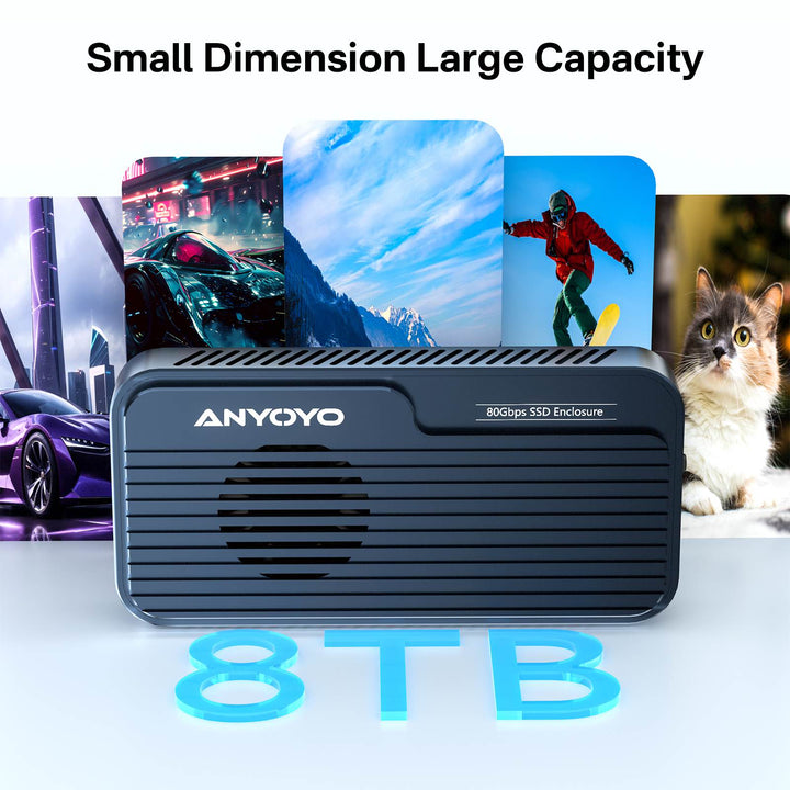 Anyoyo TB5 80Gbps M.2 NVMe SSD Enclosure