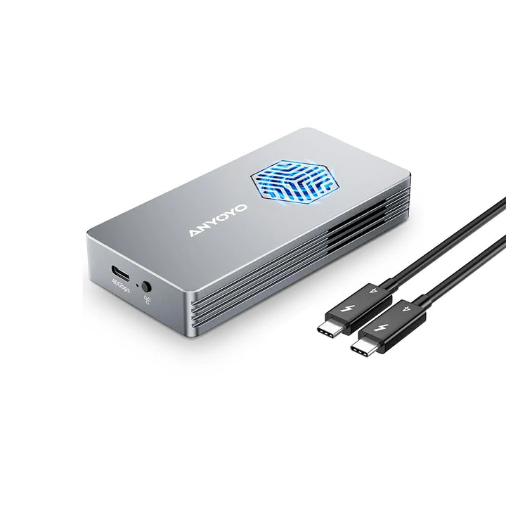 Anyoyo 40Gbps M.2 NVMe SSD Enclosure Tool Free Installation with Fan