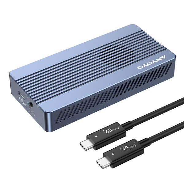 Anyoyo 40Gbps M.2 NVMe SSD Enclosure with Cooling Fan