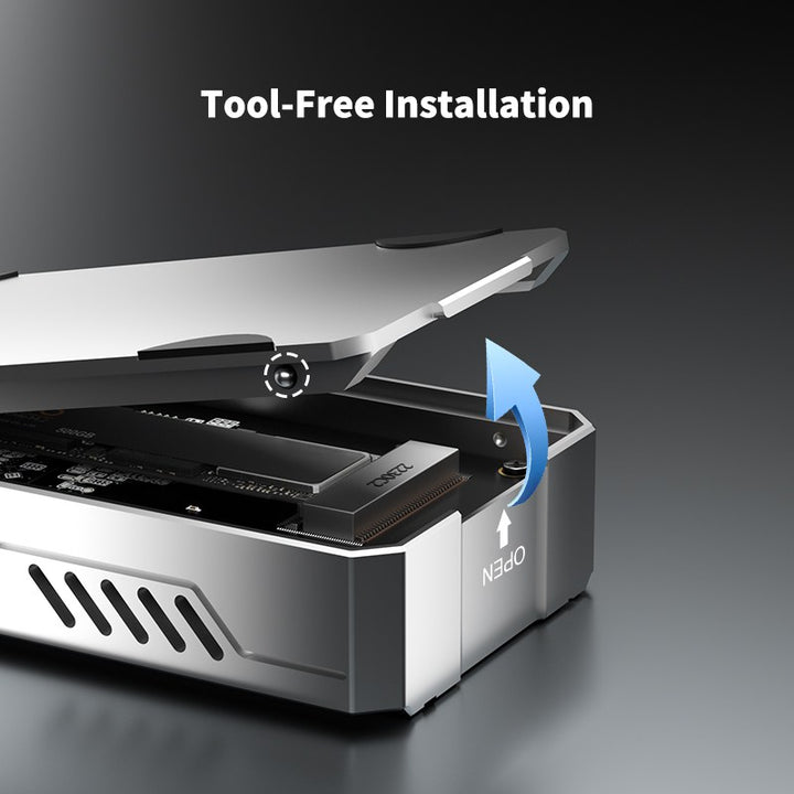 Anyoyo 40Gbps M.2 NVMe to USB C Built-in Fan SSD Enclosure