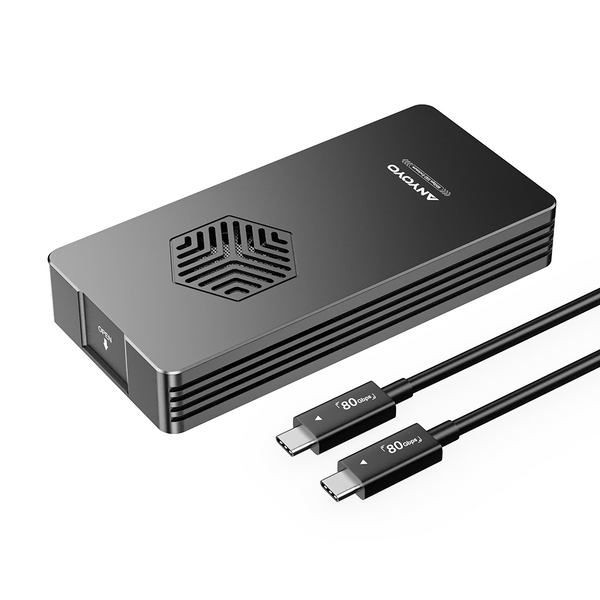 Anyoyo 80Gbps M.2 NVMe SSD Enclosure with Cooling Fan