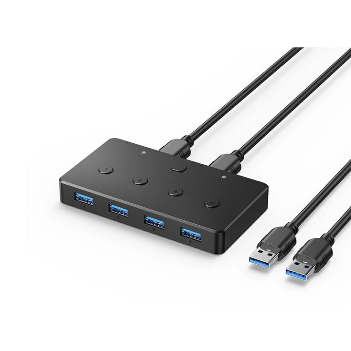 Anyoyo KVM Switch USB 3.0 Switcher 2 Computers Share 4 USB 3.0 Ports