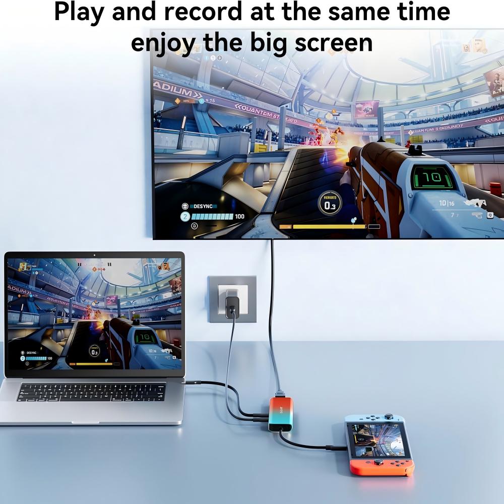 Anyoyo USB-C 1080P 60FPS Video Capture Card & USB Hub – ANYOYO